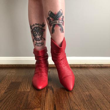 80s top ankle boots