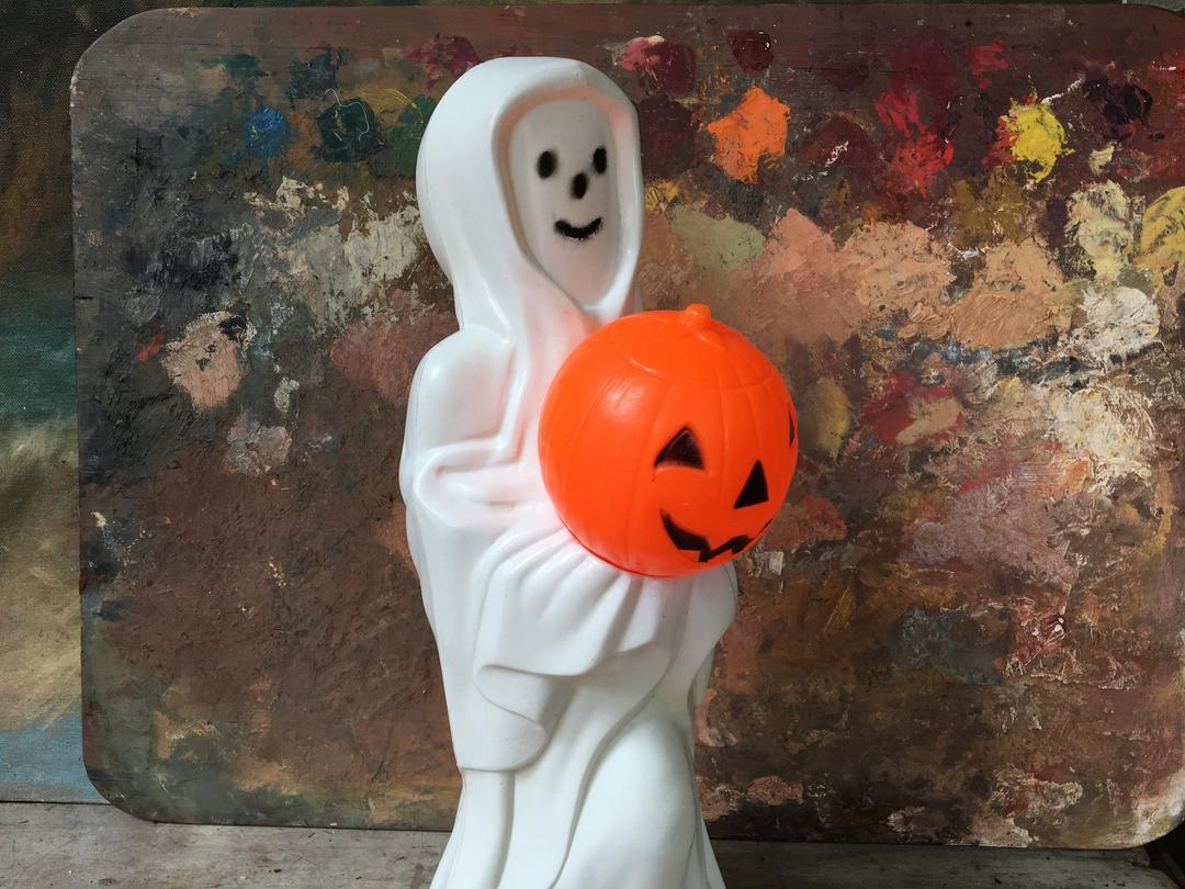 Vintage Ghost Halloween Pumpkin Cat Blow Mold Empire outlet decoration