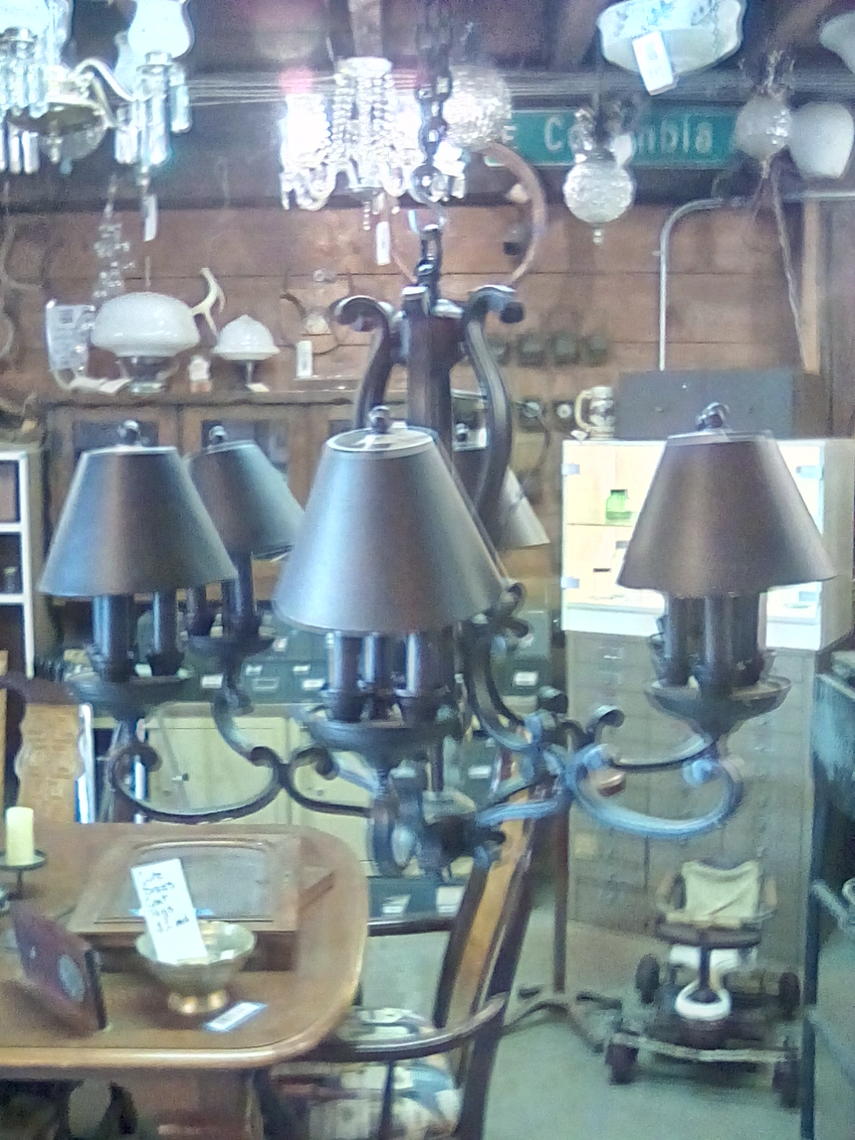 Wrought Iron Chandelier Earthwise Architectual Salvage