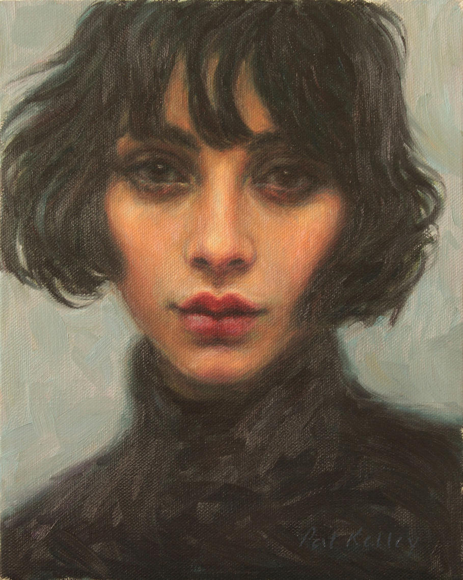 Original Portrait Painting by Pat Kelley. The French Girl. Oil | Pat ...