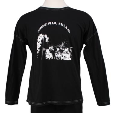 Siberia Hills Black Long Sleeve Logo Tee
