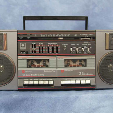 Radio K7 Ghettoblaster Galaxy 8708 Vintage 80's, Lecture K7, état Correct