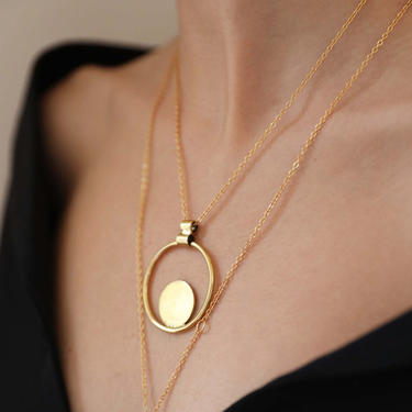 Bawa Hope - Circle Brass Necklace