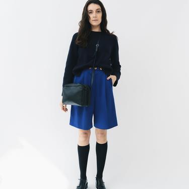 Sonia Rykiel High-Waisted Cobalt Shorts, No Size
