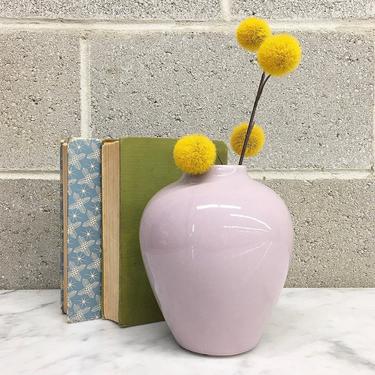 Vintage Vase Retro 1980s USA Pottery + #712 + Pastel + Lavender + Ceramic + Flower or Plant Display + Accent + Home and Table Decor 