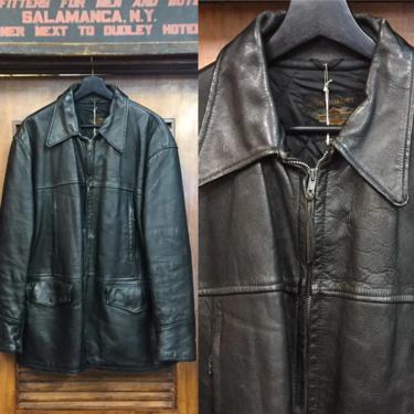 Vintage 1950’s “Harley Davidson” 3/4 Length Leather Jacket, Vintage Harley, Motorcycle, US Vintage, Vintage Clothing 