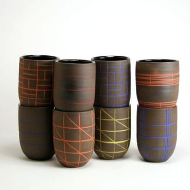 Dark Clay Pattern Ware Tall Tumbler
