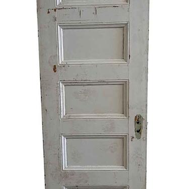 Antique 5 Panel Wood Passage Door 82.375 x 27.75