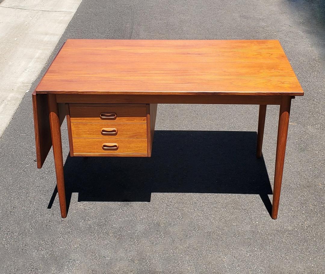 Midcentury Modern Vintage Danish Rosewood Office or Library Desk, Sibast