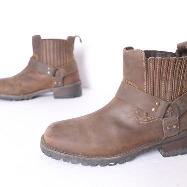Vintage Bally Brown Leather Ankle Boots Side Zip | The  display picture 2
