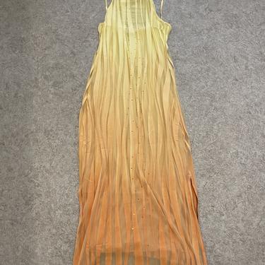 Versace Jeans Swarovski Crystal Ombré Dress