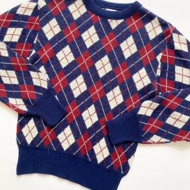 1970s Saks Fifth Avenue Argyle Sweater 