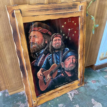 Large Willie Nelson Wall Clock