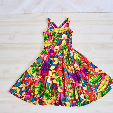 60s beach dress Vintage Hawaiian Dress, 1960s Floral A Line | Wildwood Vintage - Atlanta, GA Product Group: 3789 All items are vintage Size:USA 10 (L)/42 in.(107 cm)Garment Chest Maximo High Top Sneakers Maxi dress