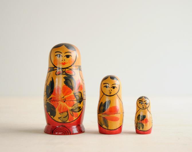 Vintage Soviet small plastic doll Miniature doll Made in USSR. Little old toy