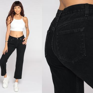 90s Flared Jeans Black Jeans Bell Bottoms Jeans 90s Denim Pants Low Waist London Jean Hippie 1990s Bohemian Vintage Boho Small 6 