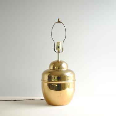Vintage Brass Table Lamp, Gold Lamp 