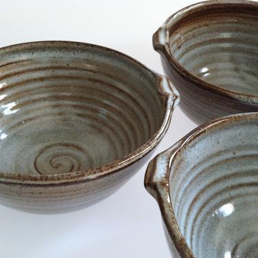 handmade bowls, gray bowls, blue bowls,rustic bowls, brown bowls, pottery bowls, ceramic bowls, cereal bowls, dessert bowl, rice bowl 