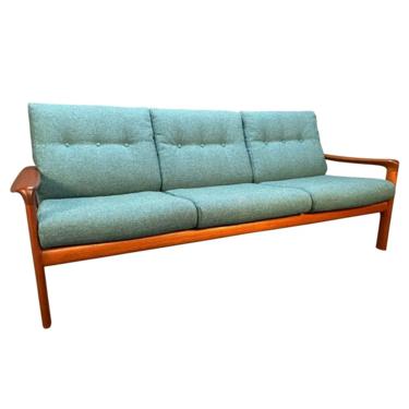 Vintage Danish Mid Century Modern Teak Sofa by Komfort 