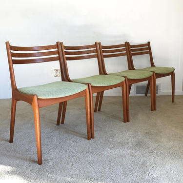 Danish modern (4) Kai Kristiansen Korup Stolefabrik teak chairs set of 4 