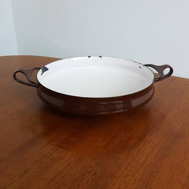 Dansk Kobenstyle Brown Enamel Paella Pan 