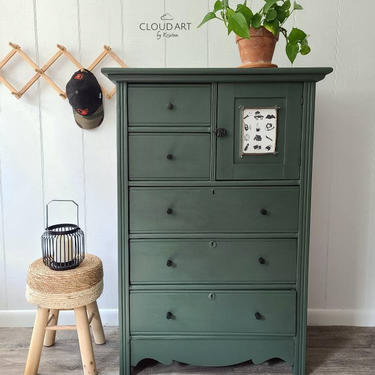 green emerald velvet dress Surrey Hill 3 Drawer Dresser main image 1