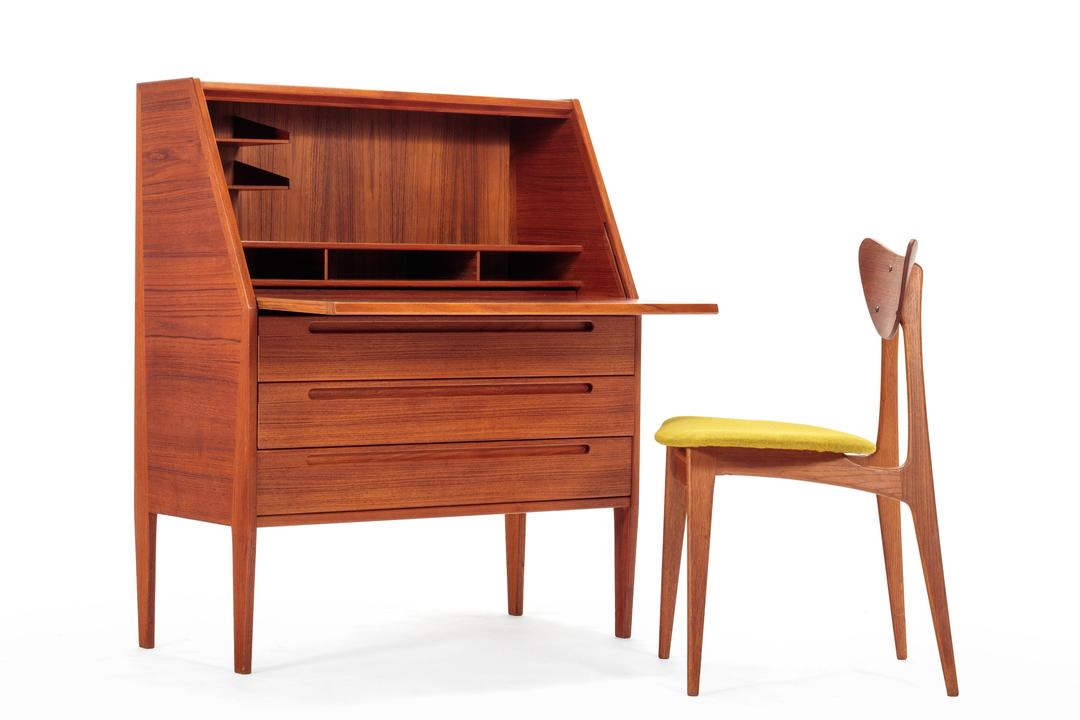 Nils Jonsson Secretary Desk in Teak for Torring Mobelfrabrik, Denmark ...