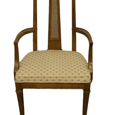 Drexel Heritage Asian Chinoiserie Style Splat Back Dining Arm Chair 