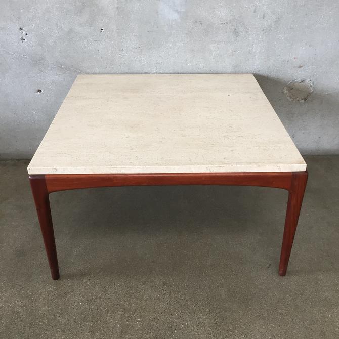 Mid Century Lane Rhythm Coffee Table With Travertine Top From Urban Americana Of Long Beach Ca Attic