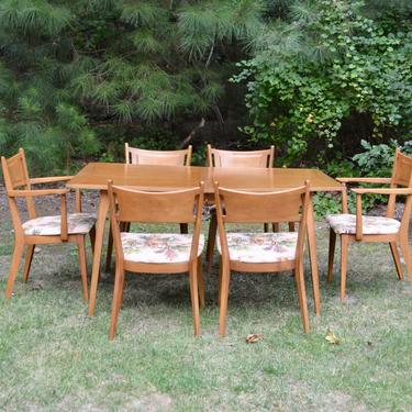 Mid Century Modern Heywood Wakefield Dining Set - Topaz Collection 