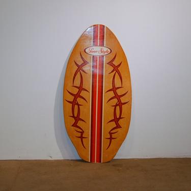 Vintage Pure Style Wood Boogie Board, Skim Board, Body Board, Glorious Bygone Summer Days, Tiki Bar, Beach, Seaside House Decor, Beach Bum 