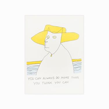 1990 Kay Burford Postcard &amp;quot;You Can Always Do More Than You Think You Can&amp;quot; 