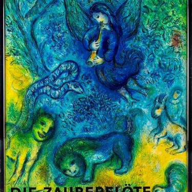 Marc Chagall Die Zauberflöte Mozart Metropolitan Opera Framed Print - mcm 