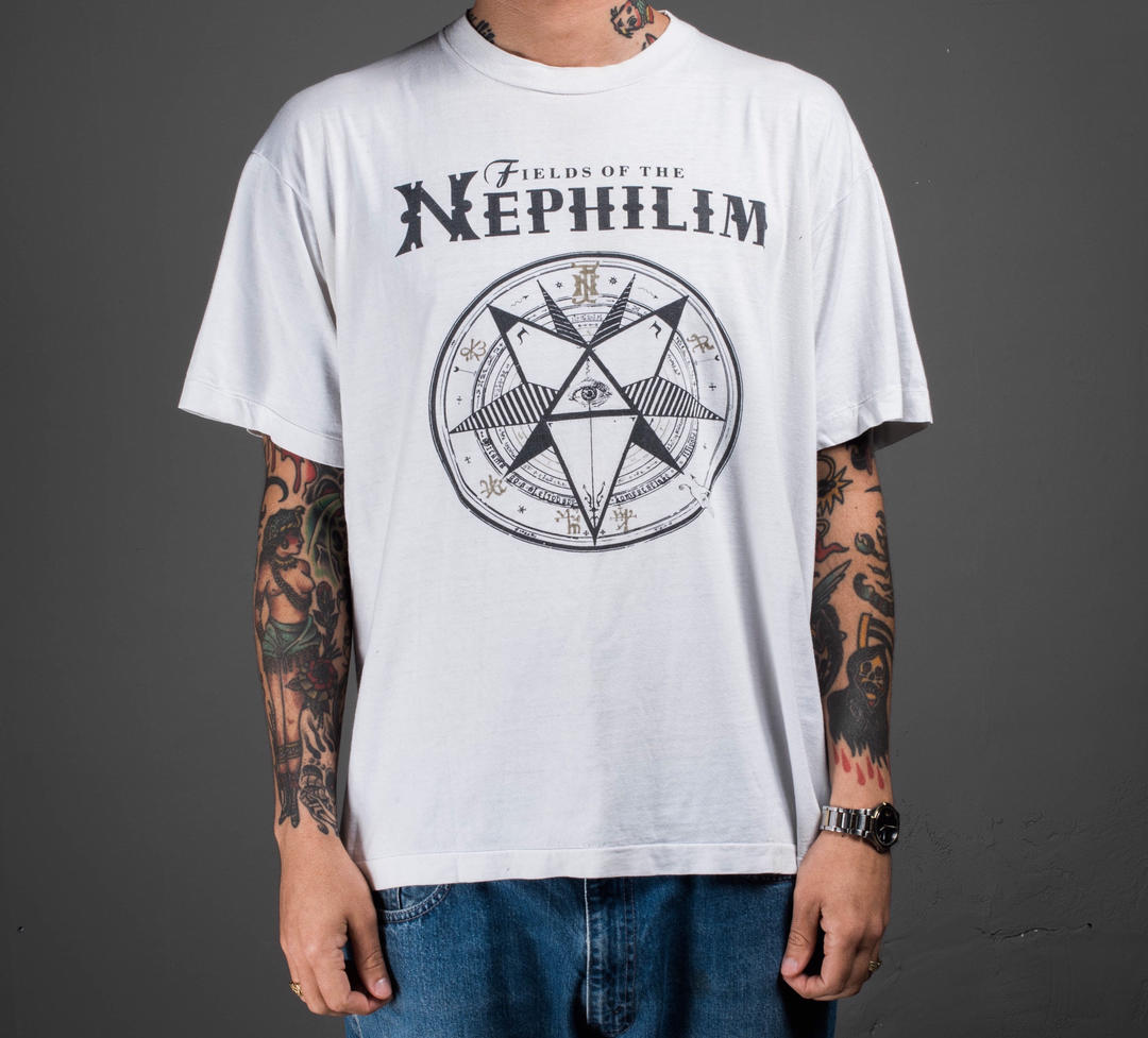 Vintage 1990 Fields of the Nephilim UK Tour T-Shirt | Mills Vintage ...