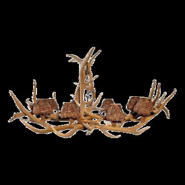1990s Linear Antler Chandelier