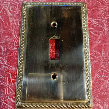 Brass light switch cover