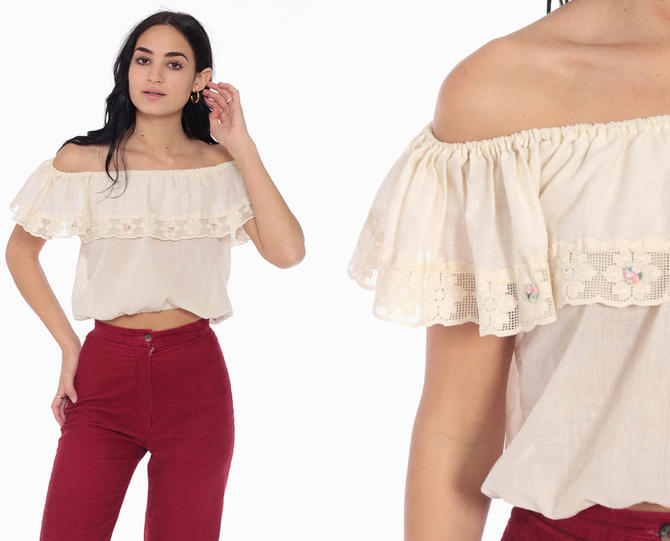 Image result for 70s off shoulder top