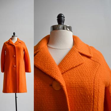1950s Bright Orange Deadstock Winter Coat 