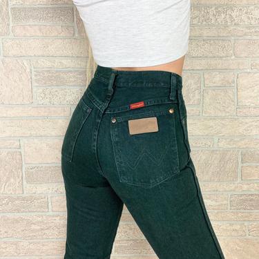 90s Wrangler High Waisted Emerald Green Jeans - Medium, 27.5 – Flying  Apple Vintage