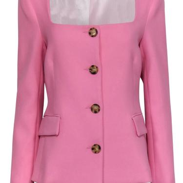 Veronica Beard - Baby Pink Button-Up &quot;Ria&quot; Blazer Sz 10