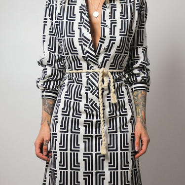 Lanvin Signature Print Shirt Dress