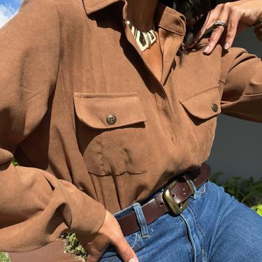 90s forrest faux moleskin essential sportswear button down 