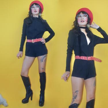 Vintage 60s 1960s James Bond Girls Hot Pants Romper/SZ, Thee Apple  Boutique