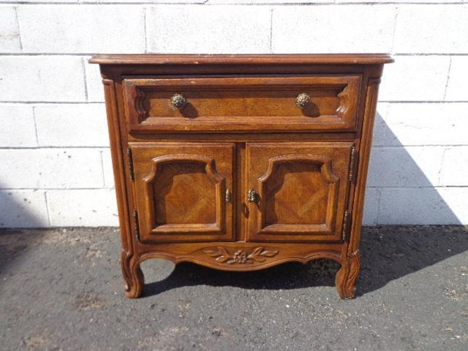 Drexel Nightstand Francesca Bedside Table Vintage Regency