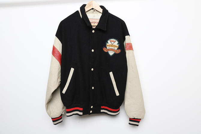 Vintage Varsity Baseball Jacket / 1990s Louisville Slugger 