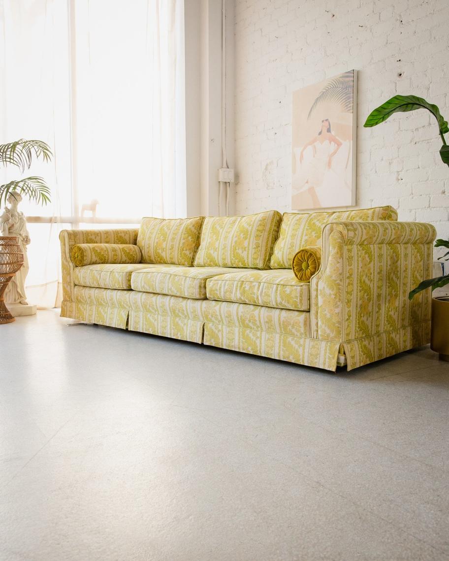 Vintage deals yellow sofa