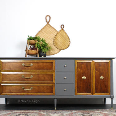 SOLD!    Mid Century Credenza Dresser 