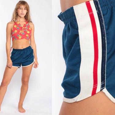 Red Gym Shorts JOGGING Shorts 80s Running Shorts Gym Shorts High Waisted  Athletic Retro Joggers Sports Vintage Extra Small XS 