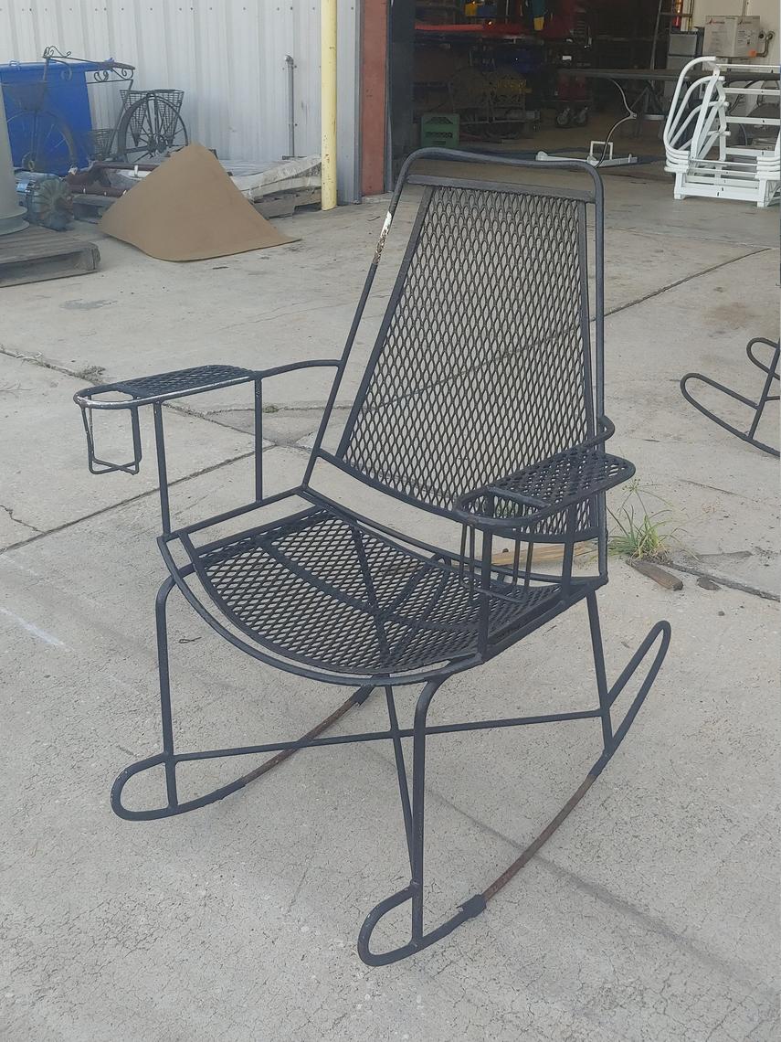 Iron rocker online chair