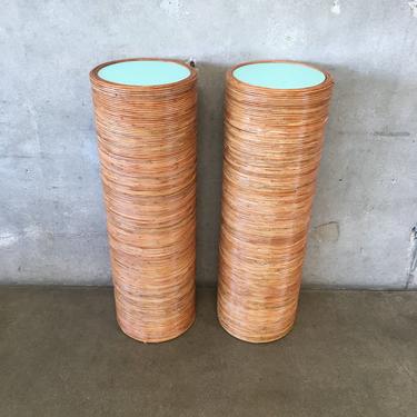 Pair of Jonathan Adler Riveria Pedestal Tables